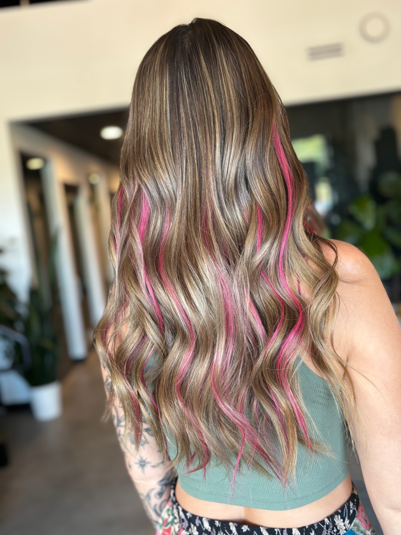 Rose ribbon bronde